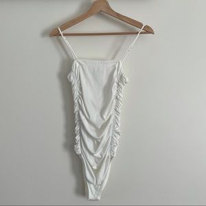 FREE PEOPLE white leotard